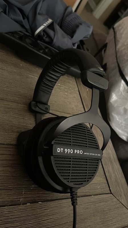 Beyerdynamic DT 990 Pro 250 Ohm Open-Back Over-Ear Monitoring Headphones 2010s - Black/Grey image 1