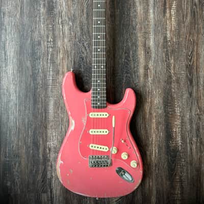 S C H E M A T I C A   ST Type Custom Relic Tahitian Coral matching Headstock and PG w/ Fender ‘57/‘62 pickups image 1