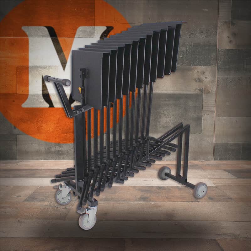 Hercules 12 Pack of BS200B PLUS stands and BSC800 Cart (BS200BCPLUS) image 1
