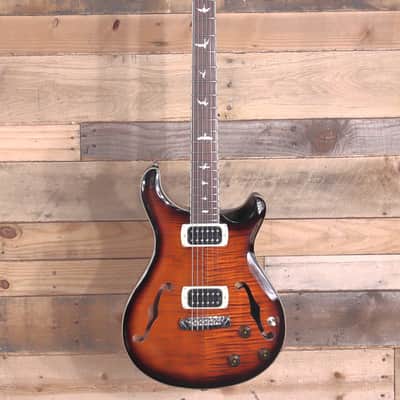 PRS SE Ed Sheeran Hollowbody I Piezo Baritone Electric Guitar Orange Tiger Smokeburst w/ Gigbag imagen 4