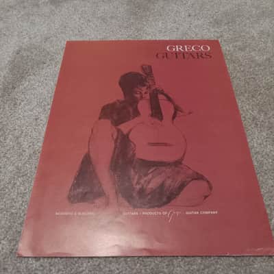 Vintage 1970 Greco Acoustic and Electric Guitars Catalog! Rare, Original Case Candy, Paperwork! image 1