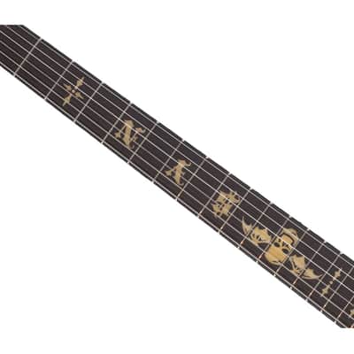 Schecter Synyster Gates Custom-S Guitar - Black w/Gold Stripes - Open Box image 3
