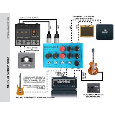 Mosky BRIGHT FLAME DI Box Effect Pedal Preamp Simulator,Power Amp Simplifier Pedal Stereo Cab Simulator ,price include the import duty for US buyer image 7