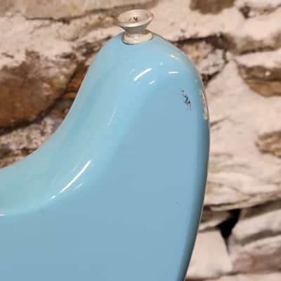 1966 Fender Musicmaster II Short Scale - Daphne Blue With Original Case image 16