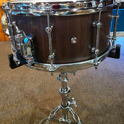 Tama S.L.P. G-Walnut 6.5x14 Snare Drum - Matte Black Walnut image 4