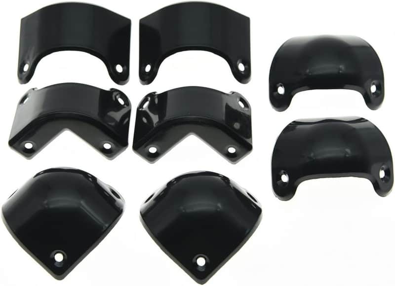 4x Front 4x Back/Rear Black Plastic Guitar AMP Amplifier Cabinet Corner for Marshall image 1