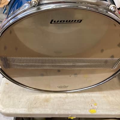 Ludwig Accent CS 2000s - Blue Sparkle Snare Drum 6.5x14 image 5