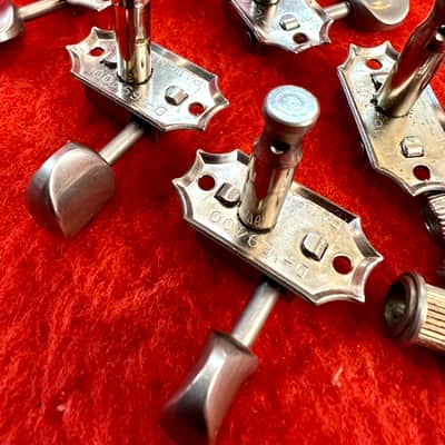 Kluson Double line patent tuners  1965 - Nickel original vintage USA Gibson Rickenbacker martin image 3