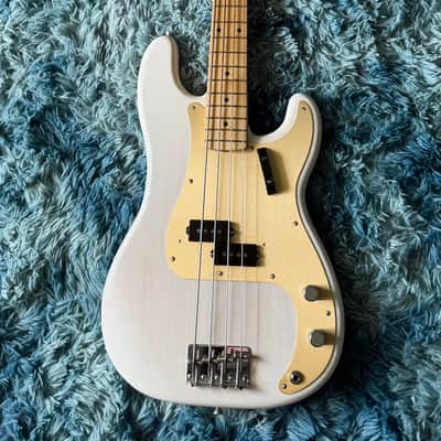 Fender American Original '50s Precision Bass with Maple Fretboard 2018 - White Blonde image 8