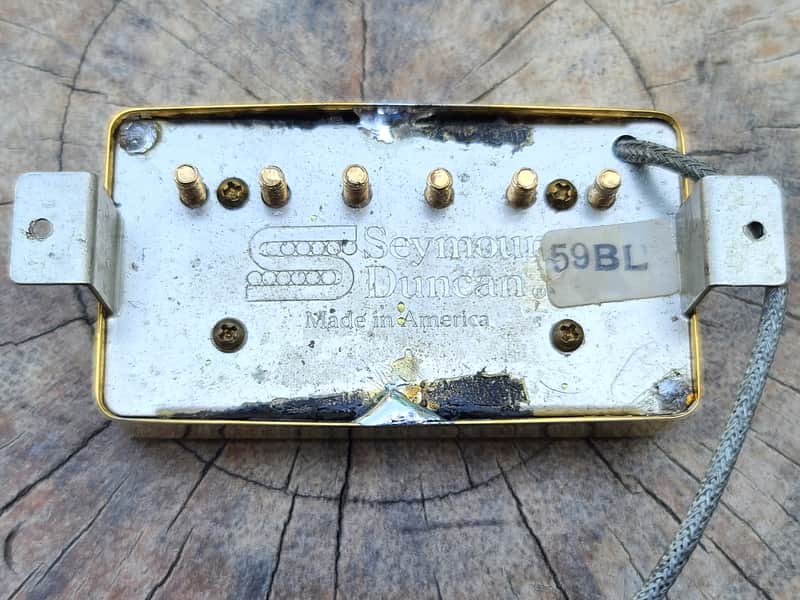 Seymour Duncan 59 SH-1B Bridge Pickup Aged Gold 1980s image 1