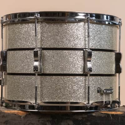 1972 Ludwig 10x14 Silver and Black Parade Master Snare Drum image 4