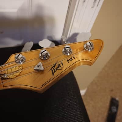 Peavey Fury 1983 Green Clover Custom Finish Super Ferrite Pickup Vintage Made in USA Maple Neck MIA image 3