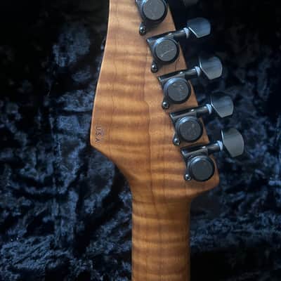 Suhr Modern Antique Vintage Yellow with Roasted Flame Maple Neck, WOW! image 13
