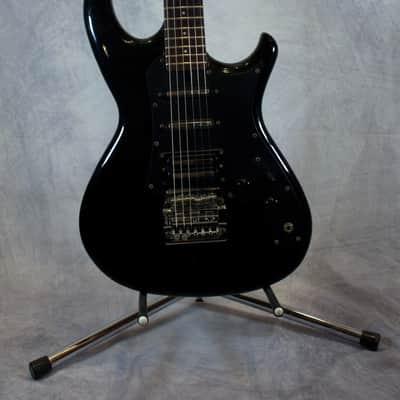 1984-86 Aria Pro II RS Knight Warrior MIJ - Black, HSS Blade Pickups, Kahler Flyer image 2