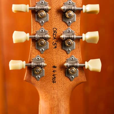 Nik Huber Orca 59 Blue Turquoise Glow Brazilian RW Fretboard image 9