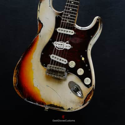 Fender Stratocaster Vintage White/Sunburst Custom Shop Texas Special Heavy Aged Relic  (RARE) image 4