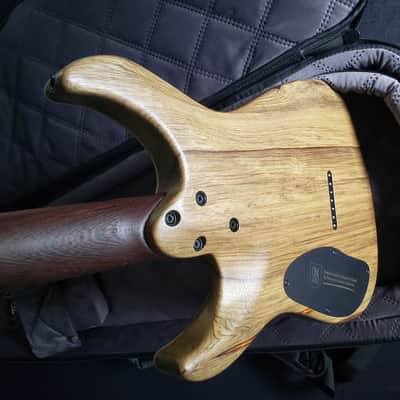 Mayones Aquila Elite S7 26.5" Reverse Headstock 4A QM top, Pale Moon Ebony Fretboard 16", Luminlay Offset Dot Inlays, Black Limba body, Wenge neck, Velvetrone Pickups image 3