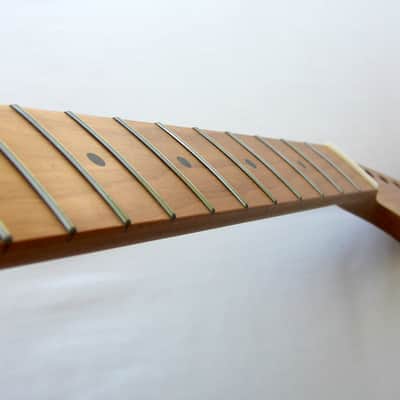 Roasted PADDLE-Head STRAT Neck /Unfinished/ 22 Medium JUMBO/ STRATOCASTER /w/Warmoth Nut (Fender) image 5