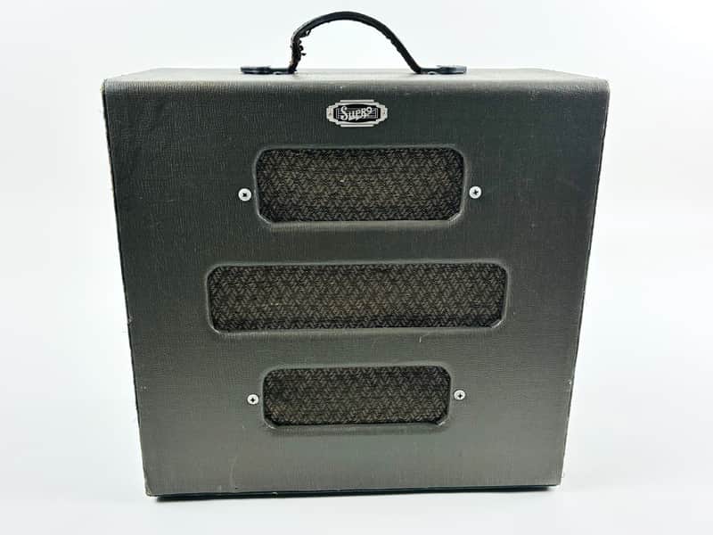 Supro Valco 51 Tube Amplifier 1950 - Taupe/Black Rare Color Combo image 1
