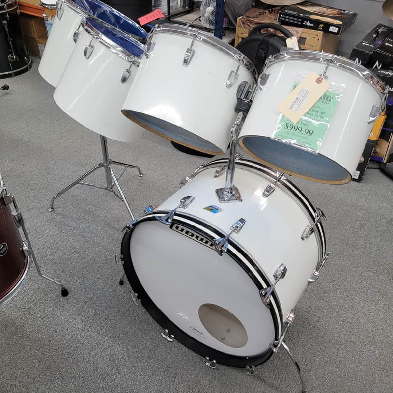 Ludwig Vintage 5-Piece Shell Pack with Concert Tom's 24/13/14/15/16 1970s - White image 1