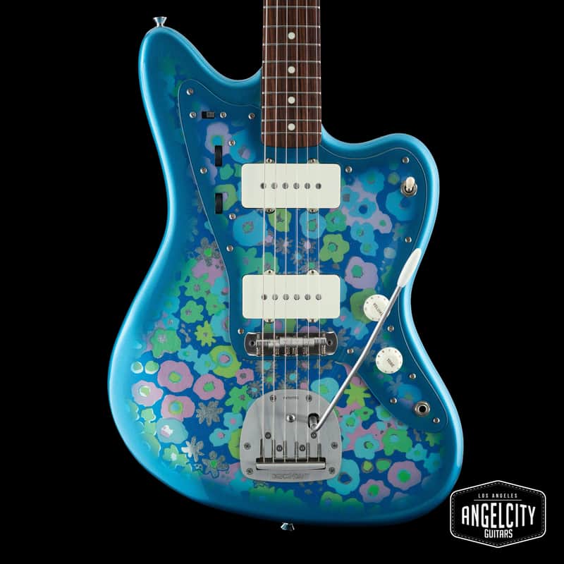 Fender MIJ Traditional 60's Jazzmaster Blue Flower image 1