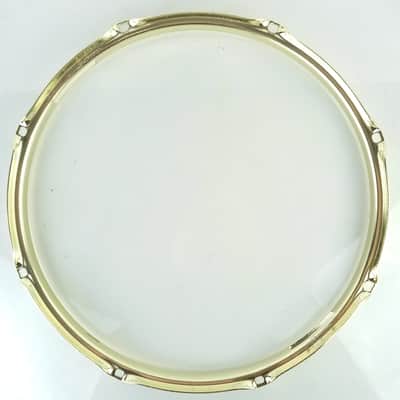 Ludwig 14" 2.3mm Gold-Plated Snare Drum 8-Lug Resonant Rim/Hoop Triple Flange image 8
