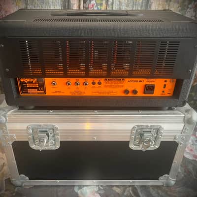 Orange AD200 Bass MK3 200-Watt Bass Amp Head - Black + Hard Case image 2
