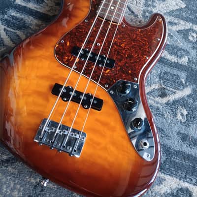 Fender American Deluxe Jazz Bass Special Edition Quilt 1999-2000 - Tobacco Burst image 12
