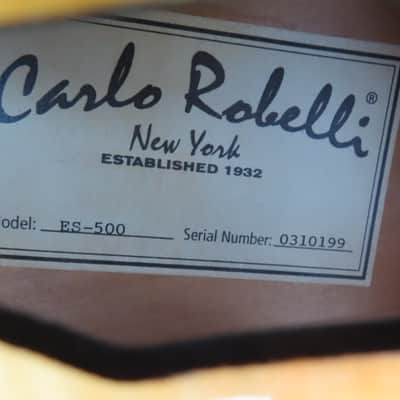 CARLOS ROBELLI 2003 ES-500 ARCHTOP ES-5 FLAME MAPLE near MINT! image 19