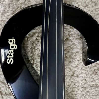 Stagg EVA 4/4-BK Black Silent Viola Package with case and Bow - DEMO image 3