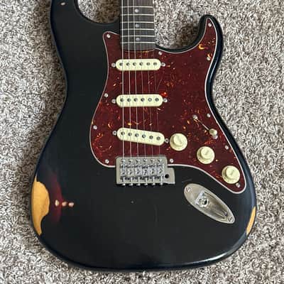 Squier Partscaster 2000s - Black refinish over sunburst image 3