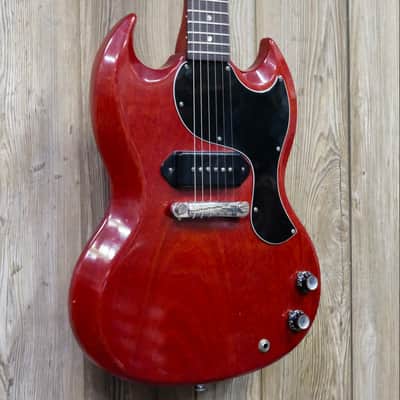 Gibson SG Junior 1964 w/ original alligator chipboard case- Cherry image 2
