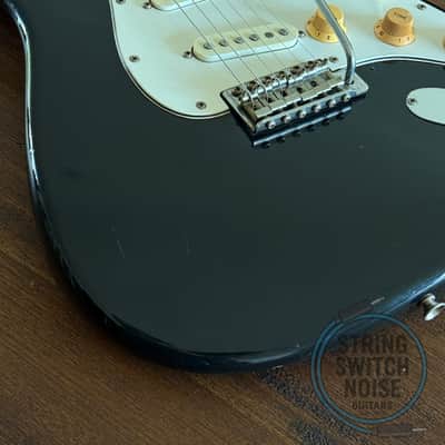 Greco Stratocaster Guitar, Black, MIJ, 1977, Super Sounds, SE450 image 6