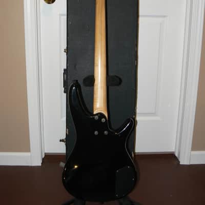 Left handed Ibanez SR400 bass with Bartolini pickups 1993 Black Lefty image 3