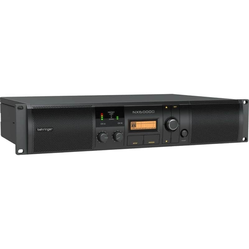 Behringer NX6000D Ultra-Lightweight 6000W ClassD Stereo Power Amplifier Amp w/ DSP image 1