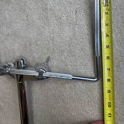 Premier Vintage Lokfast Double Tom Drum Holder Mount Post - 8” and 5” L Arm 70s - Chrome image 7