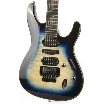 Ibanez JIVAJR-DSE Nita Strauss Signature 6-String Solid Body Electric Guitar with Ebony Fretboard, Right-Handed, Deep Sea Blonde image 5