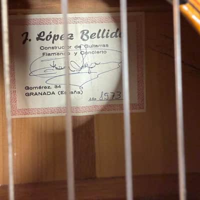 1973 José López Bellido Flamenco Blanca – Granada – Cypress/Spruce – One Owner – Original Factura image 12