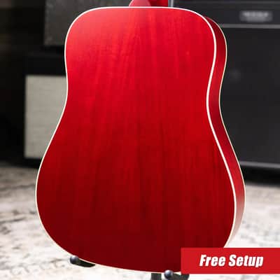 Gibson Hummingbird Special Acoustic/Electric Guitar - Satin Vintage Cherry Sunburst with Gig Bag image 2