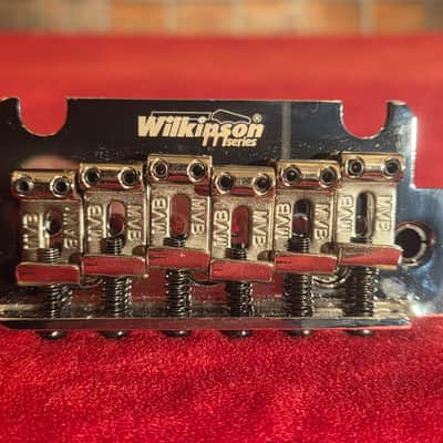 Wilkinson M Series 2-Point Tremolo Bridge Chrome w/ Posts, Springs & Tremolo Bar image 2