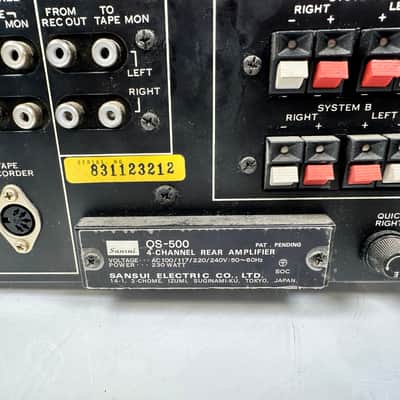 Sansui QS-500 Amplifier Rear Channel Quad Quadraphonic image 8