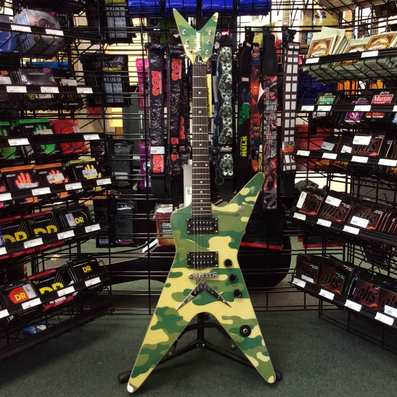 Washburn Dime32 EC Dimebag Darrell Signature Model Green Camo | Reverb