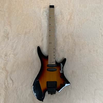 4 String Short Scale Neck Through Bass/6 String Tremolo Busuyi Double Sided, Headless Guitar Multi Scale + Hard Case image 2