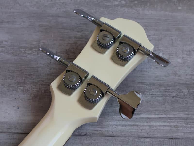 1991 Fernandes Japan MB-65 Mockingbird Bass Guitar (White) | Reverb