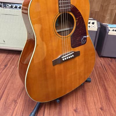 Epiphone FT-79 AN Inspired by Texan Reissue Acoustic Electric Guitar -2009 - Antique Natural w/hard case image 4