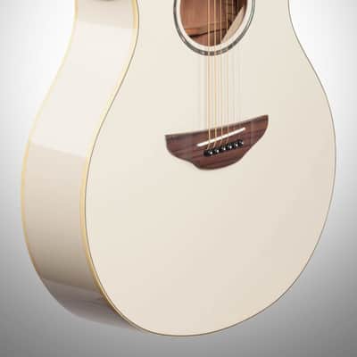 Yamaha APX-600 Acoustic-Electric Guitar, Vintage White image 2