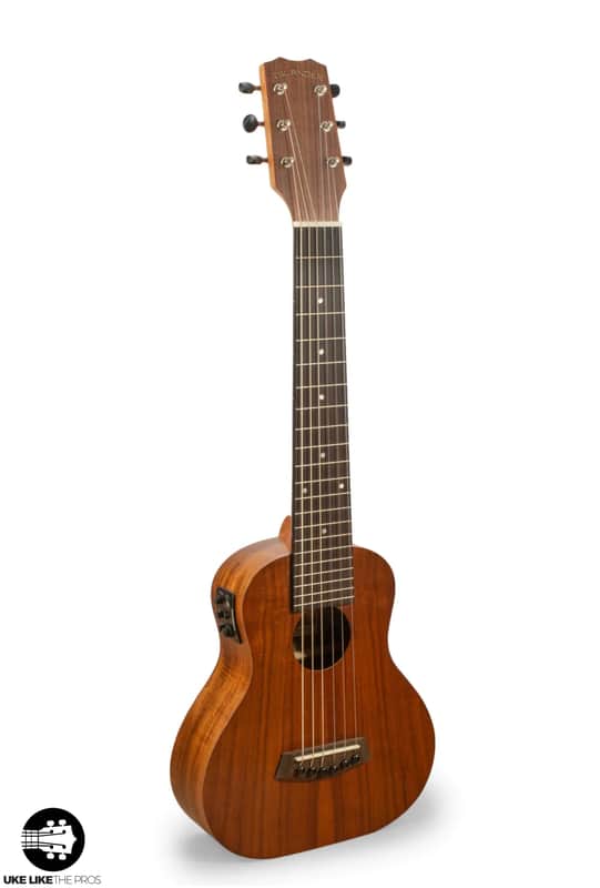 Islander GL6-EQ 6-String Acoustic Electric Baritone Ukulele, Acacia Body image 1
