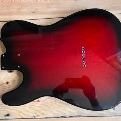 Fender Squier Telecaster Standard Guitar Body Indonesia 2018 Red Burst image 6
