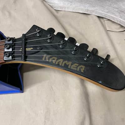 Kramer USA Pacer Deluxe Guitar R2 nut 1980s Blue image 9