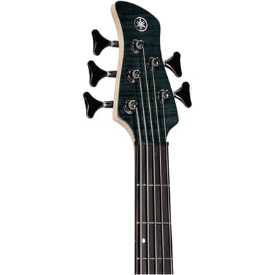 Yamaha TRBX605FM Electric Bass, 5-String, Indigo Blue image 3